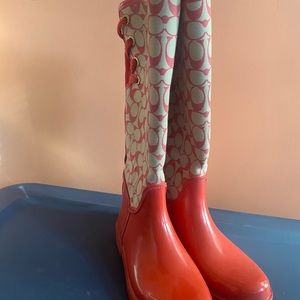 Coach rain boots